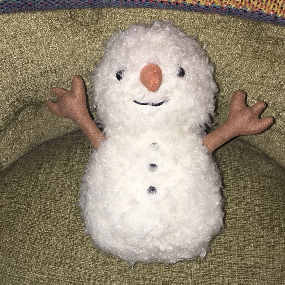 Adorable soft snowman stuffed animal